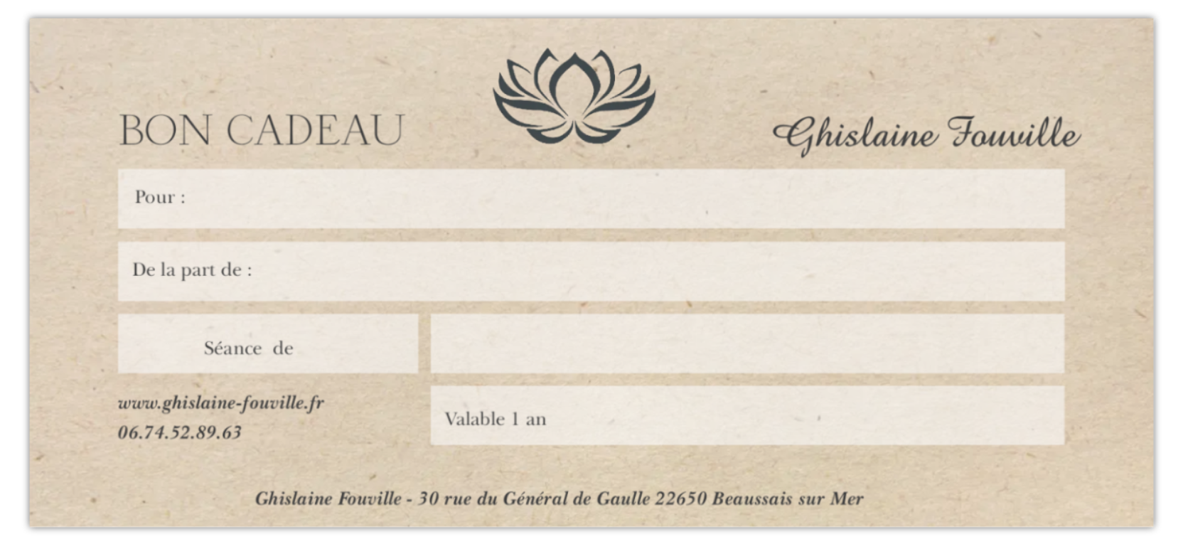 bon cadeau 2025 bon cadeau